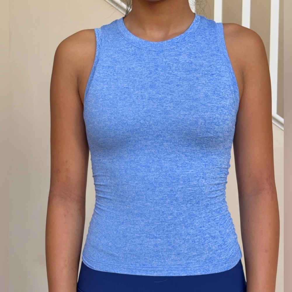 Lululemon Athletica Heathered Blue Tank Top